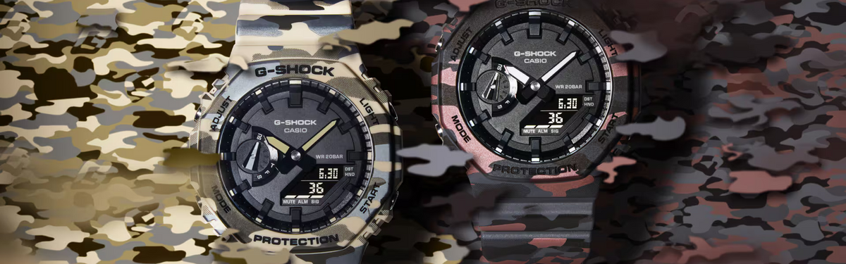 G-SHOCK GA-2100CM Camouflage: дизайн, модели и характеристики