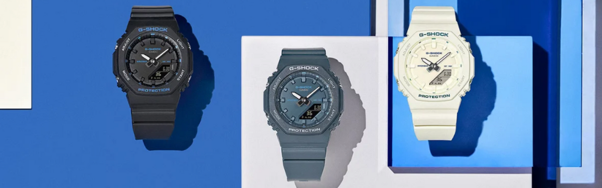 G-SHOCK GMA-P2100BA: компактен дизайн, модели и характеристики