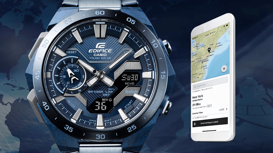 Часовник CASIO EDIFICE ECB-2200CB-2AEF