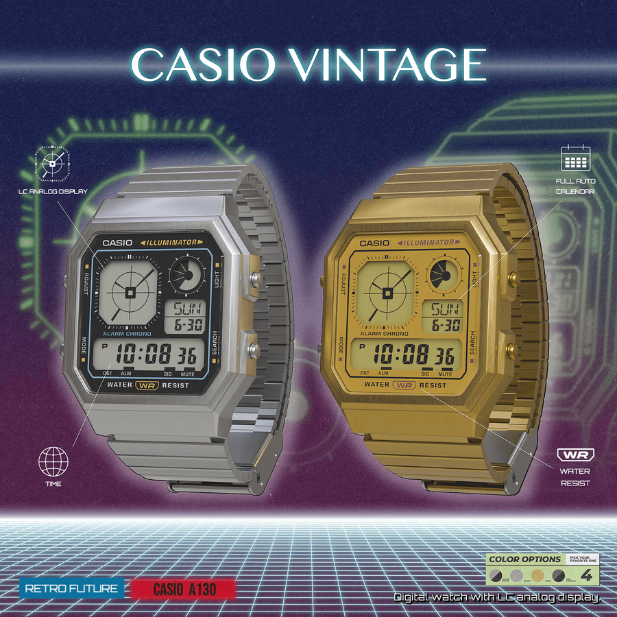 ЧАСОВНИК CASIO A130WEGG-1AEF